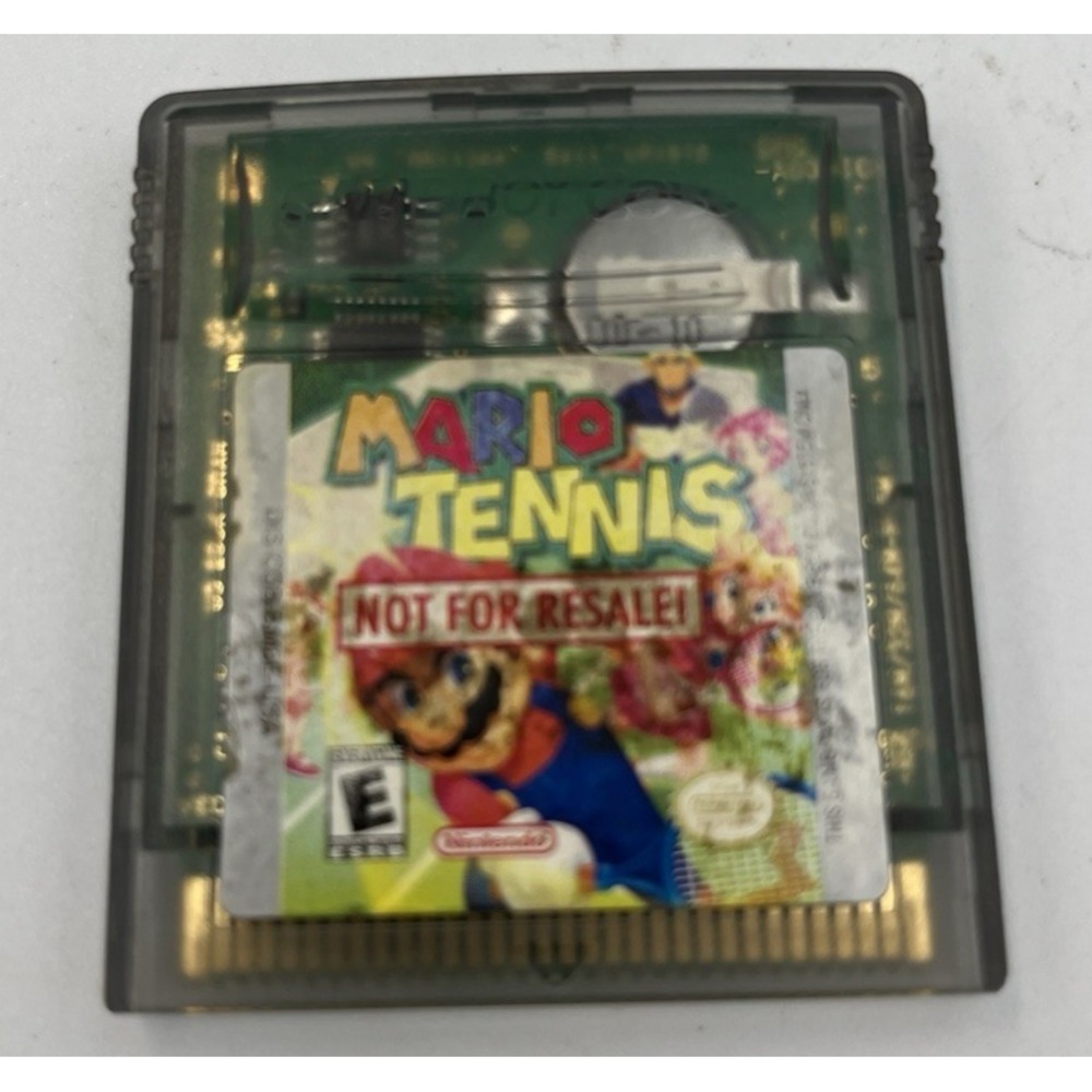 NOT FOR RESALE: Mario Tennis (Nintendo Game Boy Color) GBA TESTED & Authentic